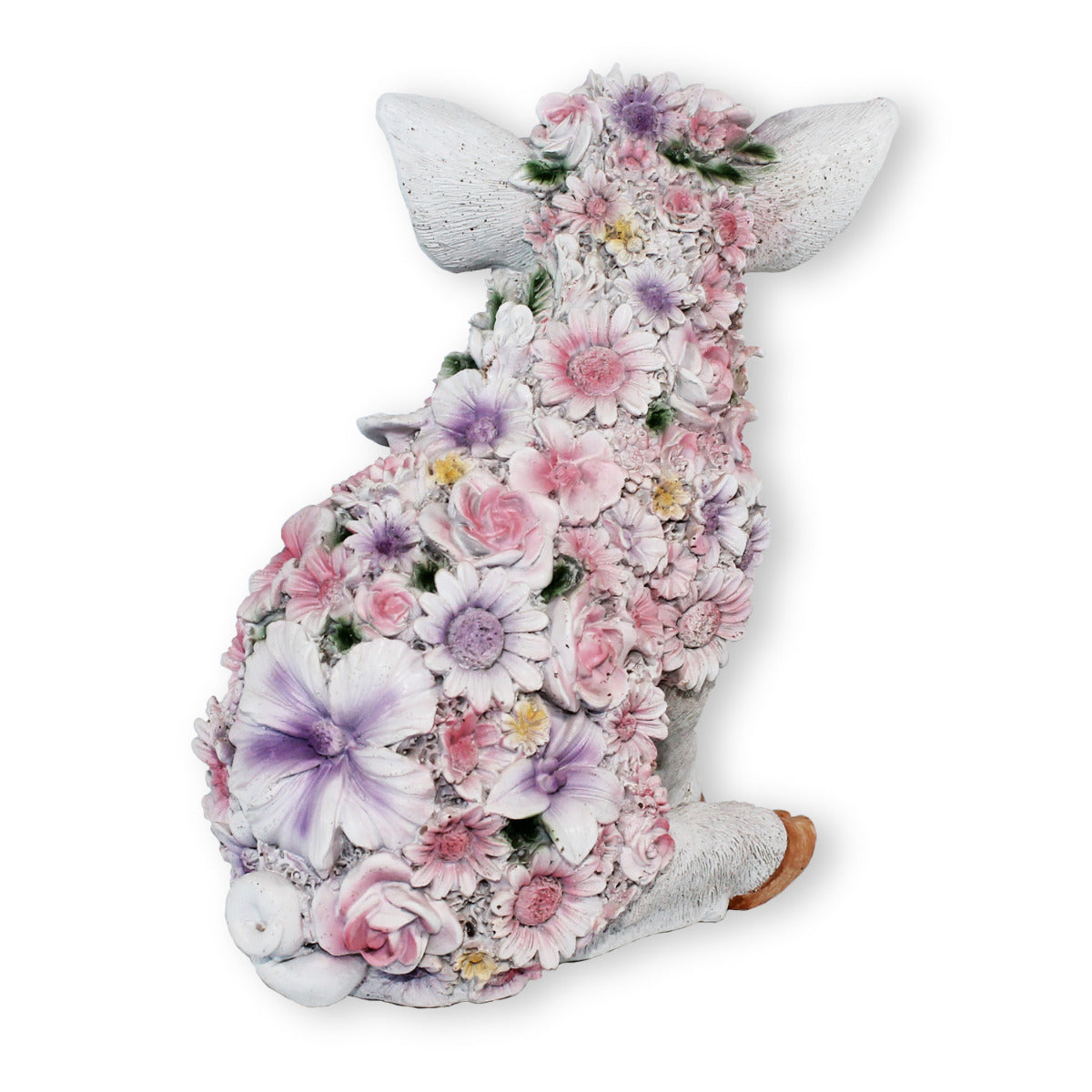 Schweine Figur sitzend Blumenschwein Deko Ferkel sitzend Deko Schwein