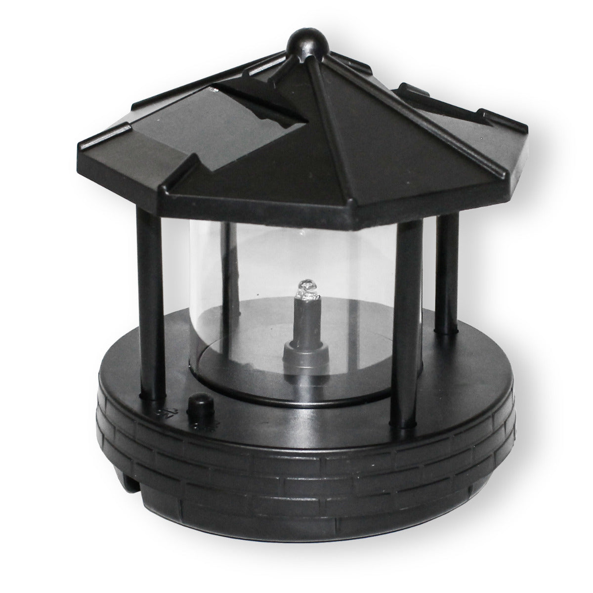 Leuchtturm Ersatzkopf blinkend für Deko Solar Leuchttürme Roter Sand 50 und 80 cm Solarkopf Leuchtturm