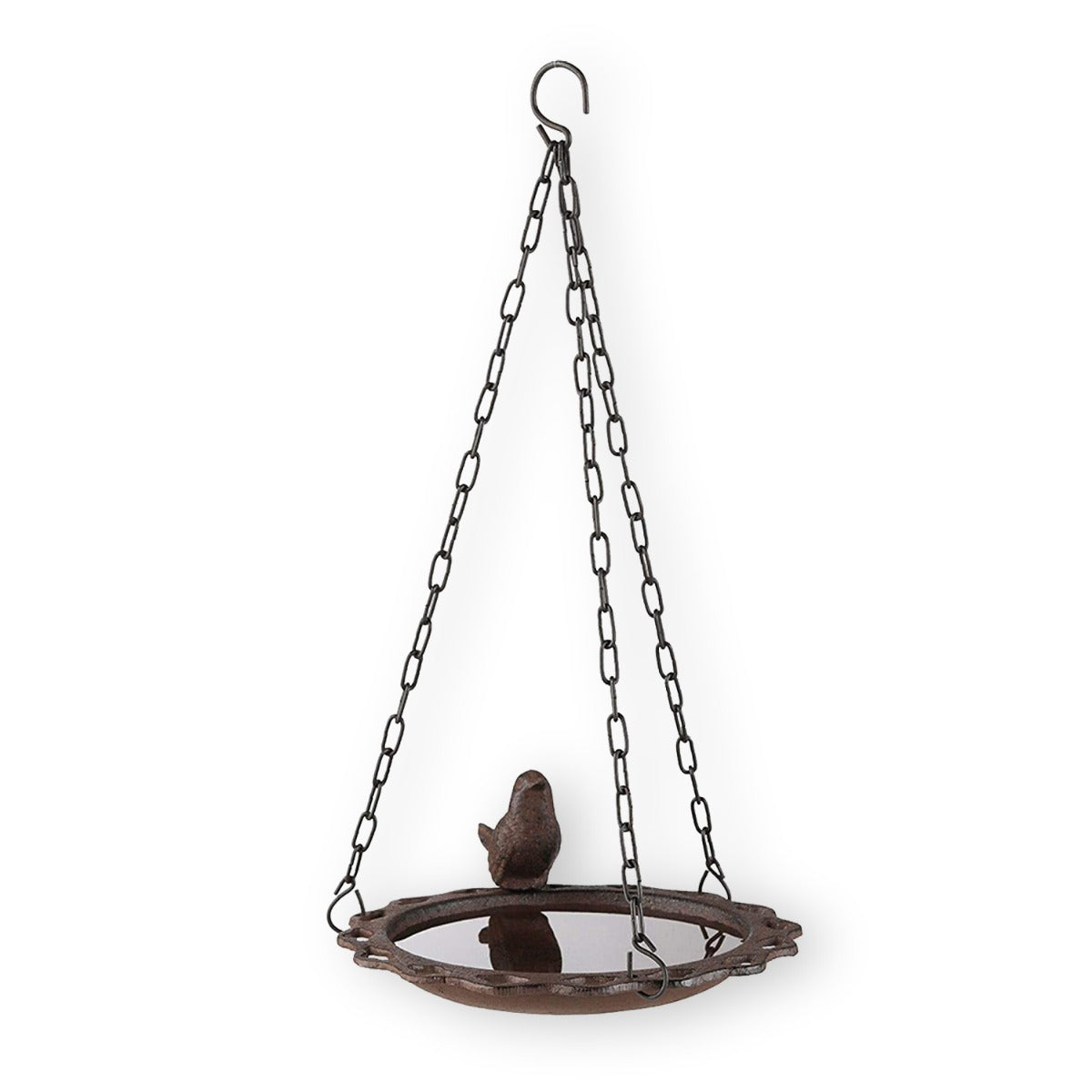 Vogeltränke Gusseisen Vogelbad Garten Vogelbecken hängend