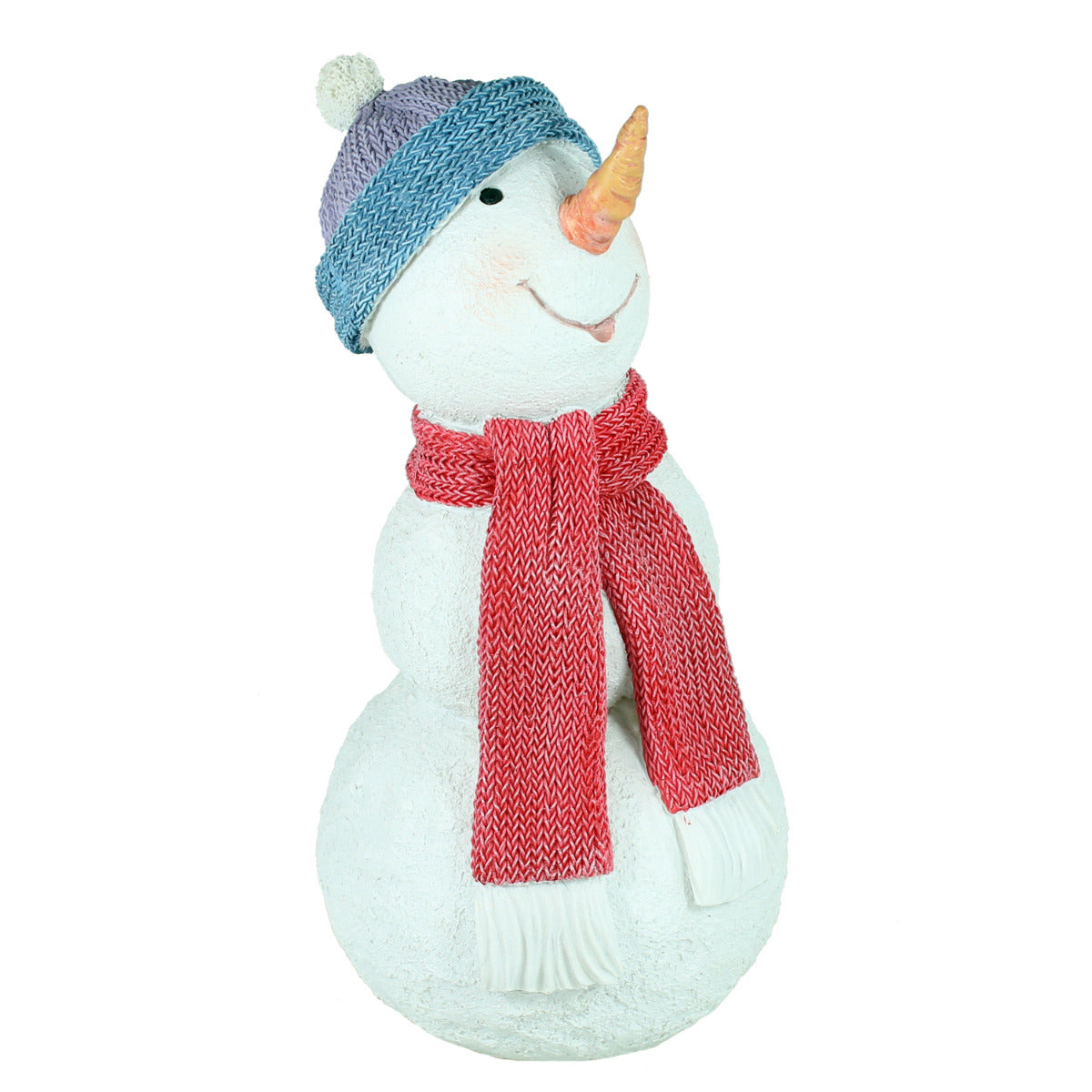 Schneemann Figur Schal Weihnachtsfiguren für draußen Schneemann Deko outdoor Weihnachtsdeko
