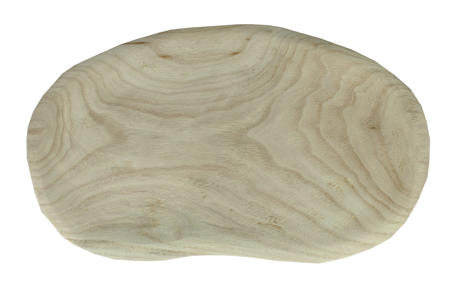 Holztablett eckig 37x23 cm Holzschale Tischdeko Weihnachtsdeko Dekotablett naturbelassen