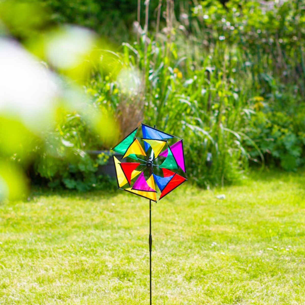 Windspiel HQ Mini Duett Rainbow Gartendeko Windrad Windfahne