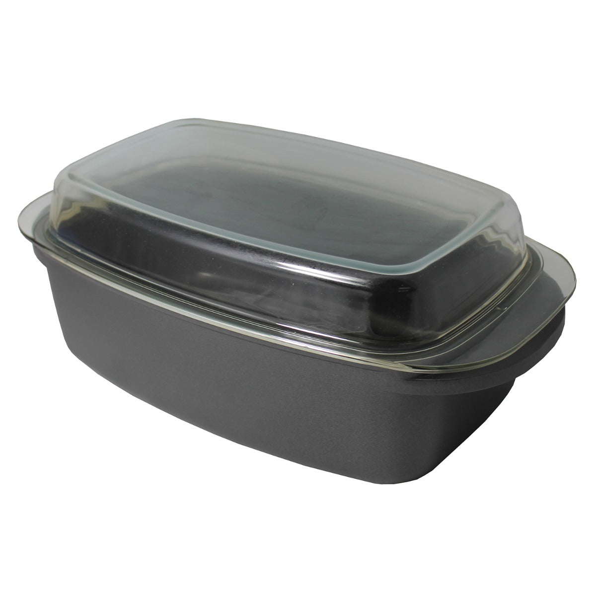 Bräter Aluguss Bräter mit Deckel Gänsebräter ca. 6 Liter Gussbräter