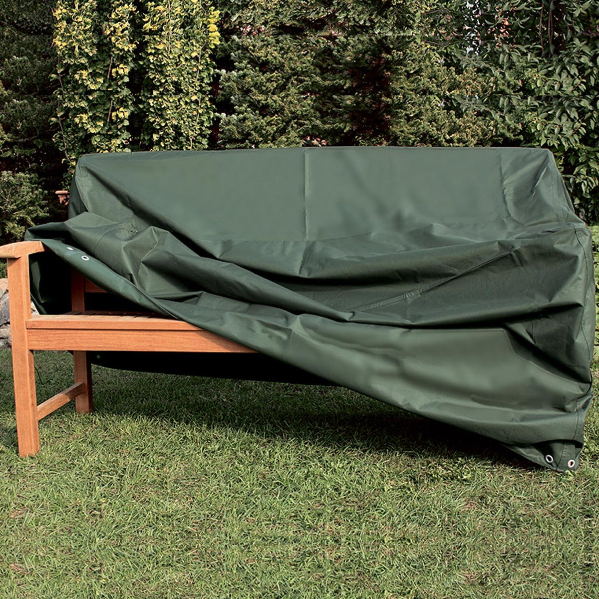 Schutzhülle Gartenbank Abdeckung Gartenbank 2-Sitzer grün 130x78x80cm Gartenmöbel Bankhülle
