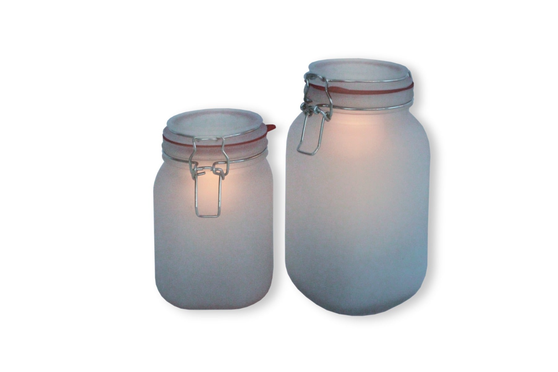 LED Solarleuchte beleuchtete Einmachgläser Solar Tischleuchte outdoor 2er Set