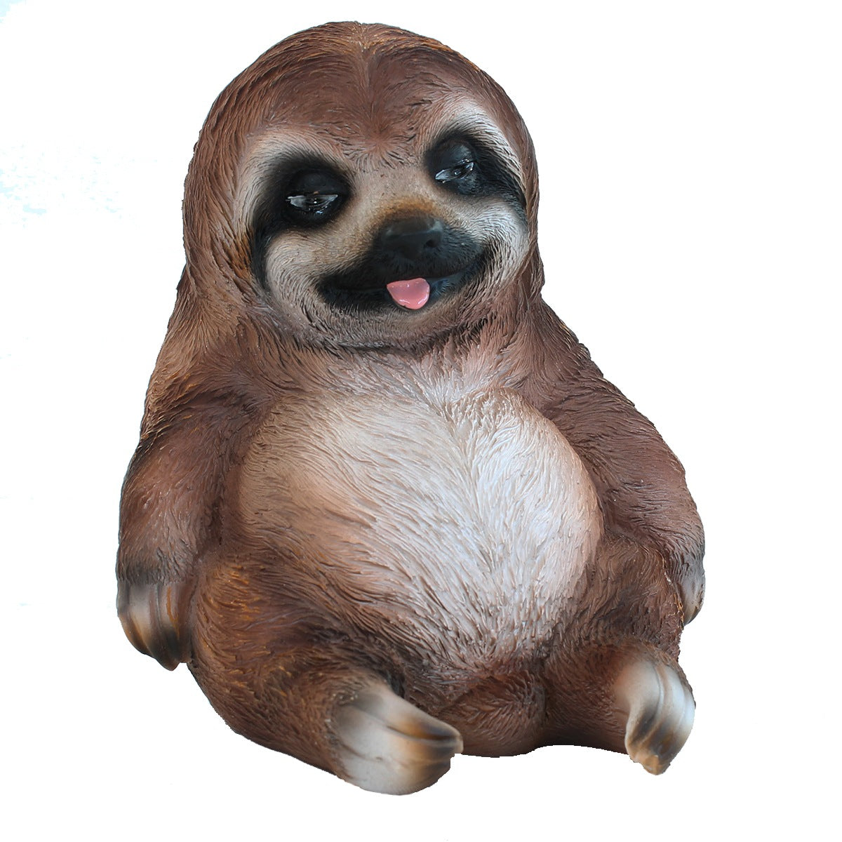 Faultier Figur lustlos sitzend Faultier Deko Faultier Gartenfigur