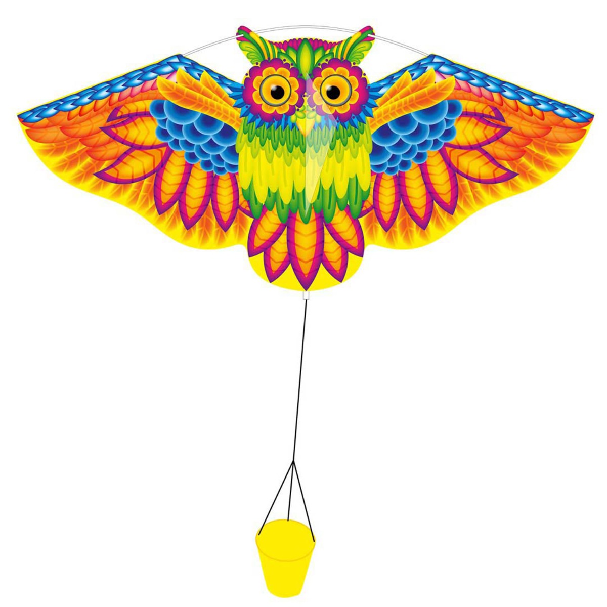 Kinderdrachen Einleiner Drachen HQ Owl Kite 113 cm Flugdrache