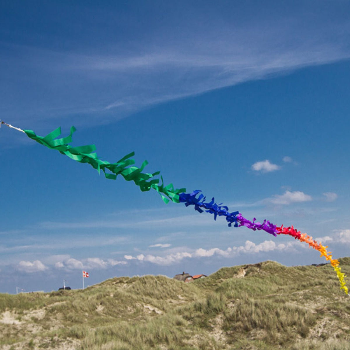 Drachenschwanz HQ Fransenschwanz 7 m Rainbow Leinenschmuck