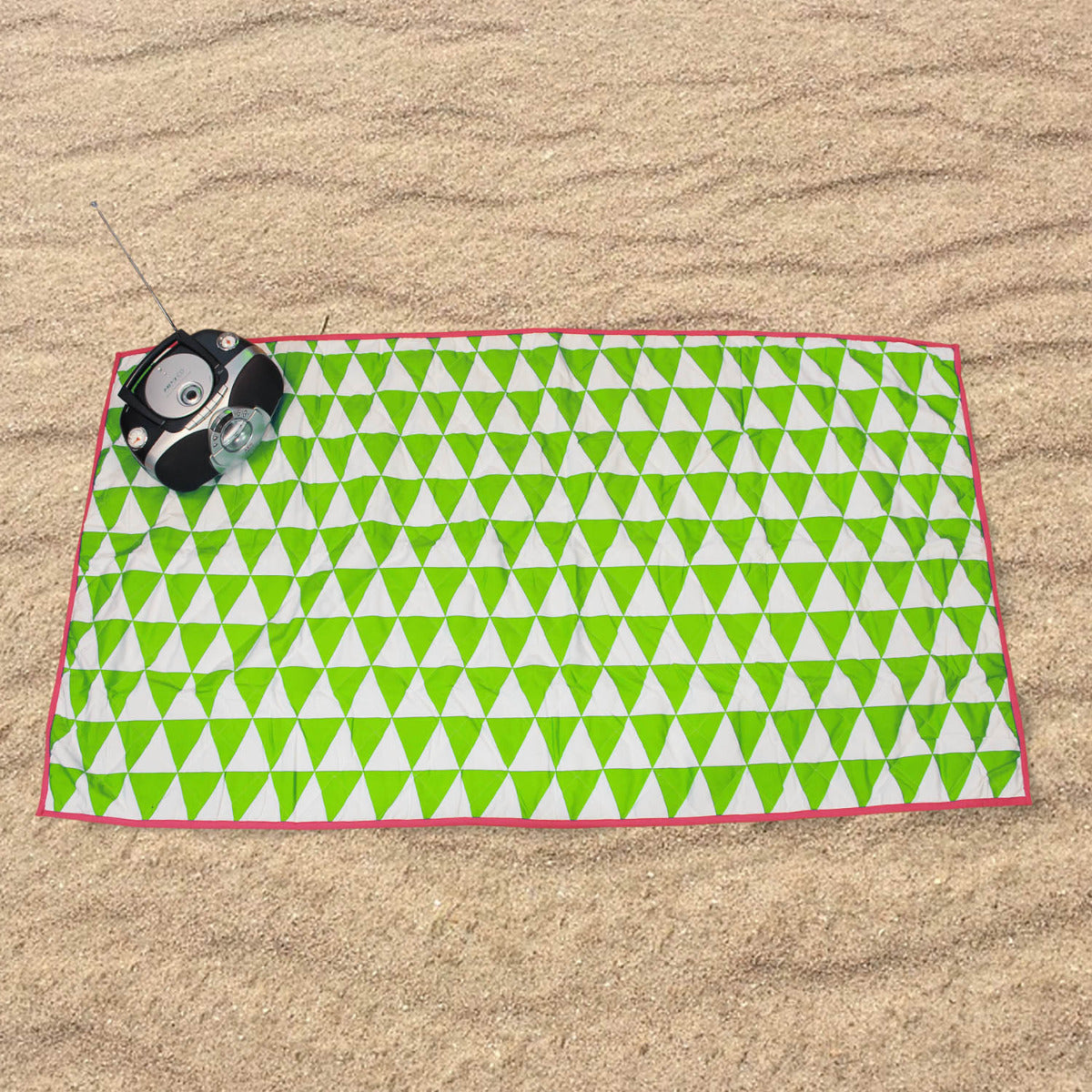 Strandmatte 90x180cm Grün Stranddecke Picknickdecke Campingdecke