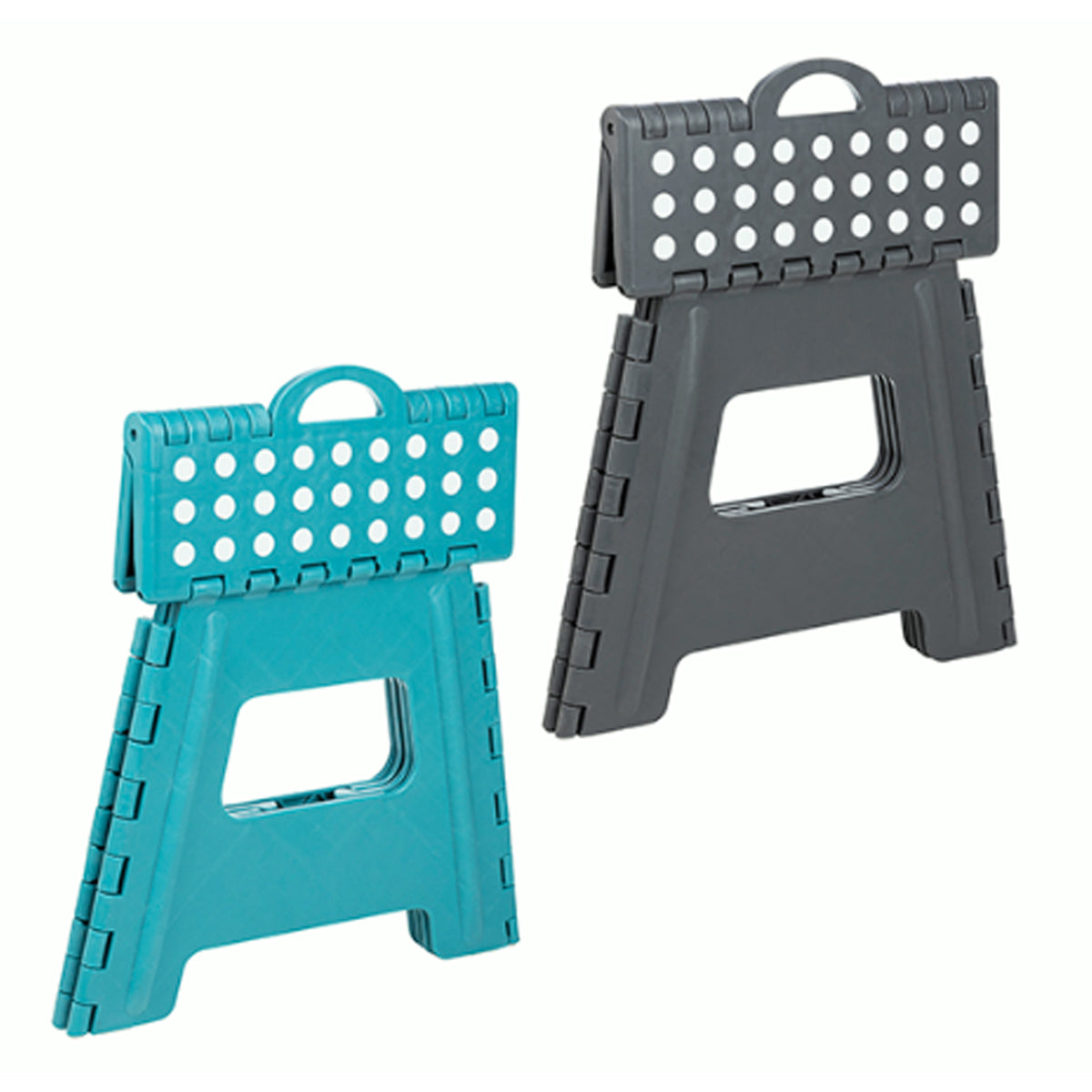 Sitzhocker Falthocker Klapphocker Gartenhocker aus Kunststoff klappbar türkis 150kg Tragkraft