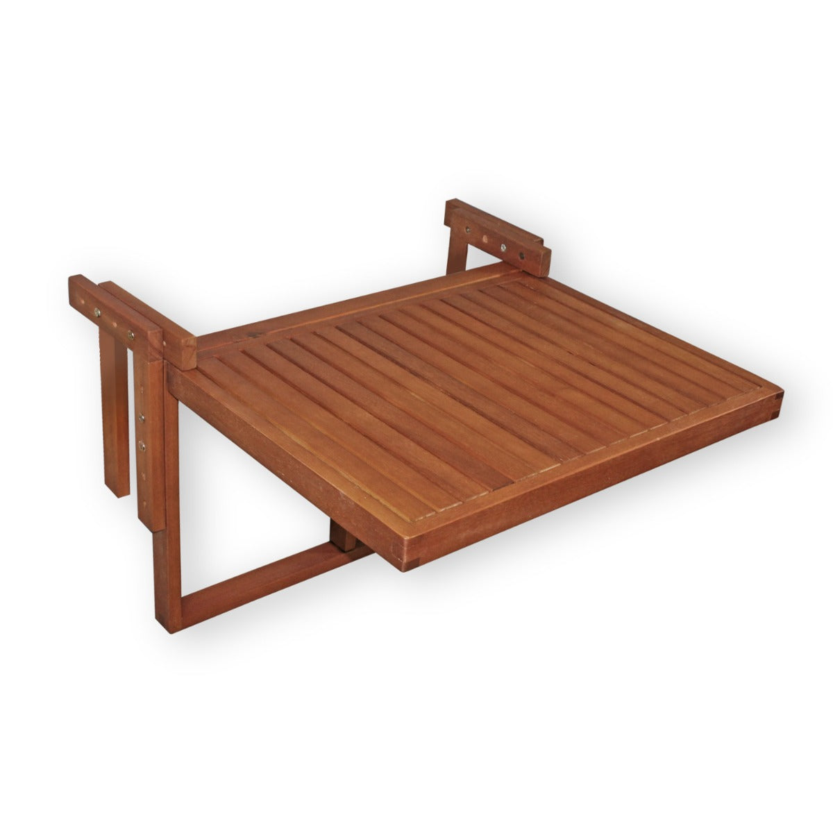 Balkonhängetisch klappbar Balkontisch Balkonmöbel Holz Eukalyptus FSC 100% Höhenverstellbar