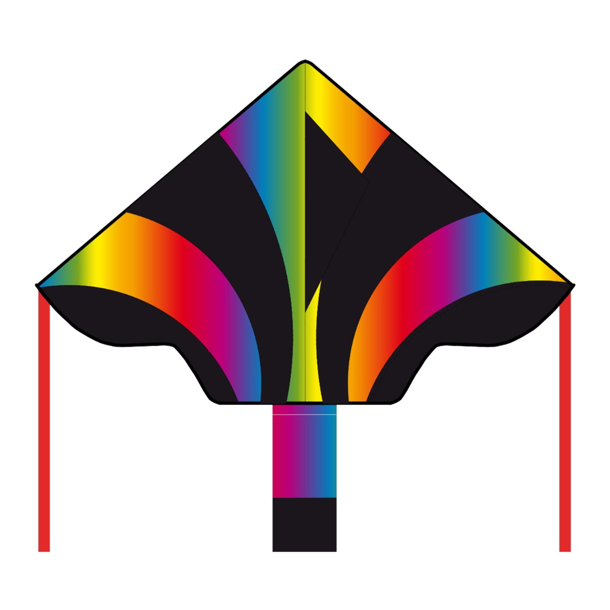 Kinderdrachen Einleiner Drachen HQ Simple Flyer Radient Rainbow 120 cm Flugdrachen