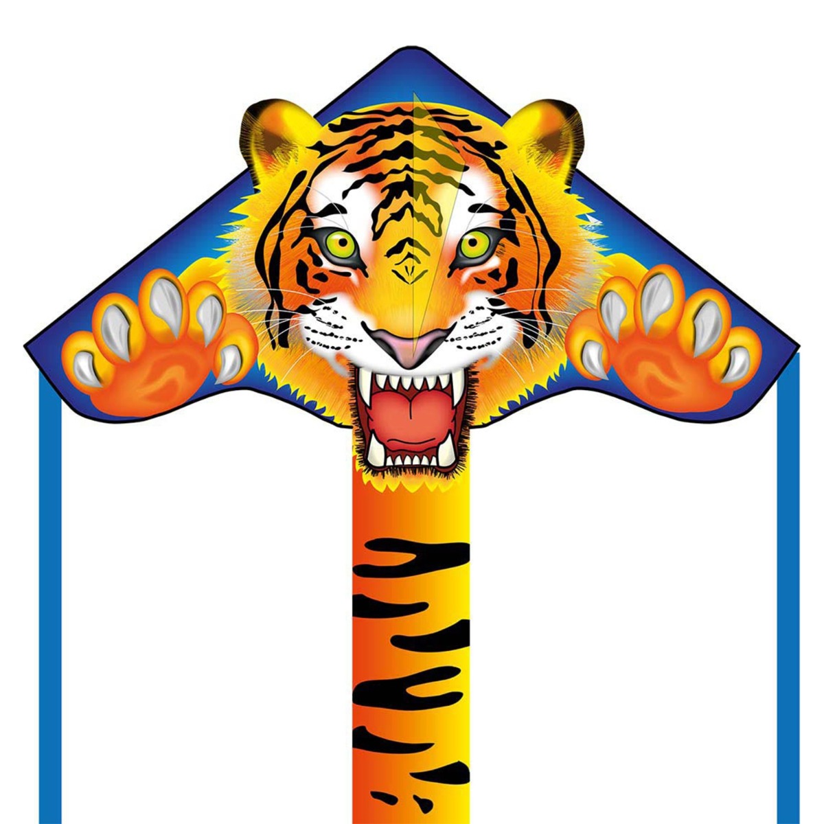 Kinderdrachen Einleiner Drachen HQ Simple Flyer Tiger 85 cm Flugdrache