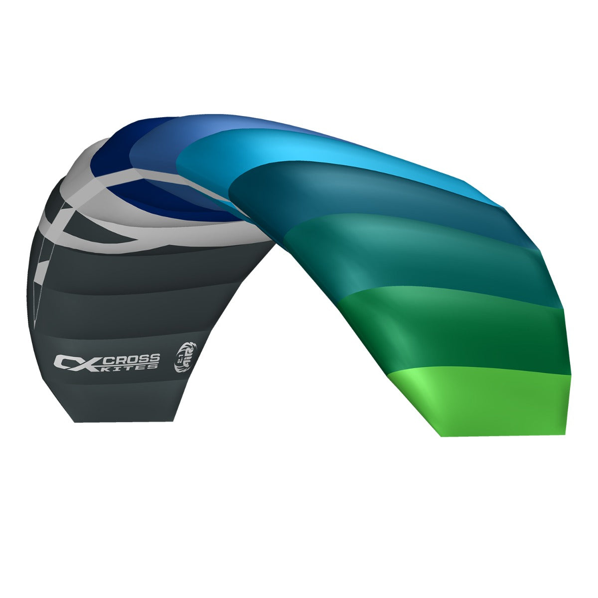 CrossKites Lenkmatte Air 2.1 Blue-Green R2F Allround Lenkdrachen Kite