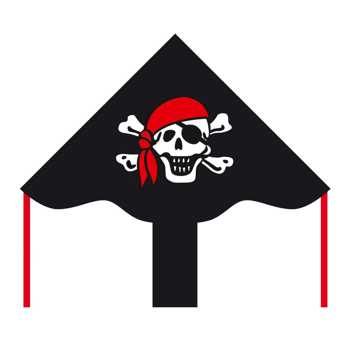 Kinderdrachen Einleiner Drachen HQ Simple Flyer Jolly Roger 85 cm Flugdrachen