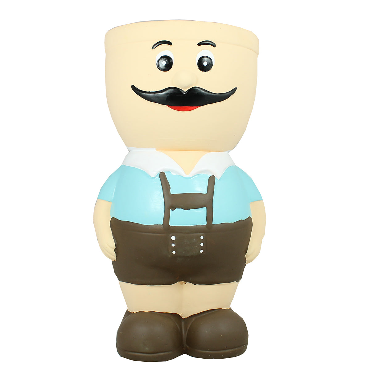 Blumentopf Figur Sepp aus Keramik Kräutertopf Übertopf für Blumen Pflanztopf