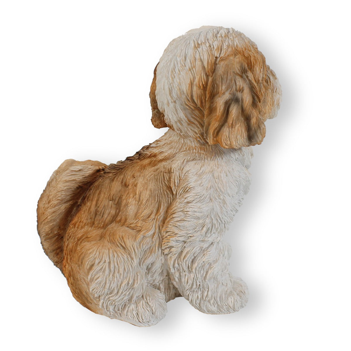 Hunde Figur Shih Tzu Welpe sitzend Hund Tierfigur Hundefigur