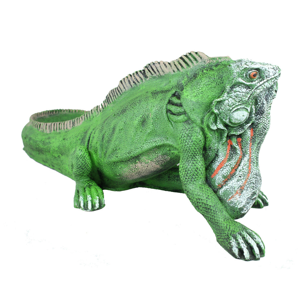 Dekofigur Tierfigur Leguan 52 cm grün Echse Reptilien Gartenfigur exotische Dekoration lebensecht
