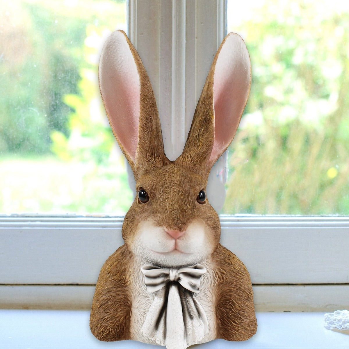 Osterhasen Büste Hasen Figur Hase "Theo seriös" große Osterhasen Deko