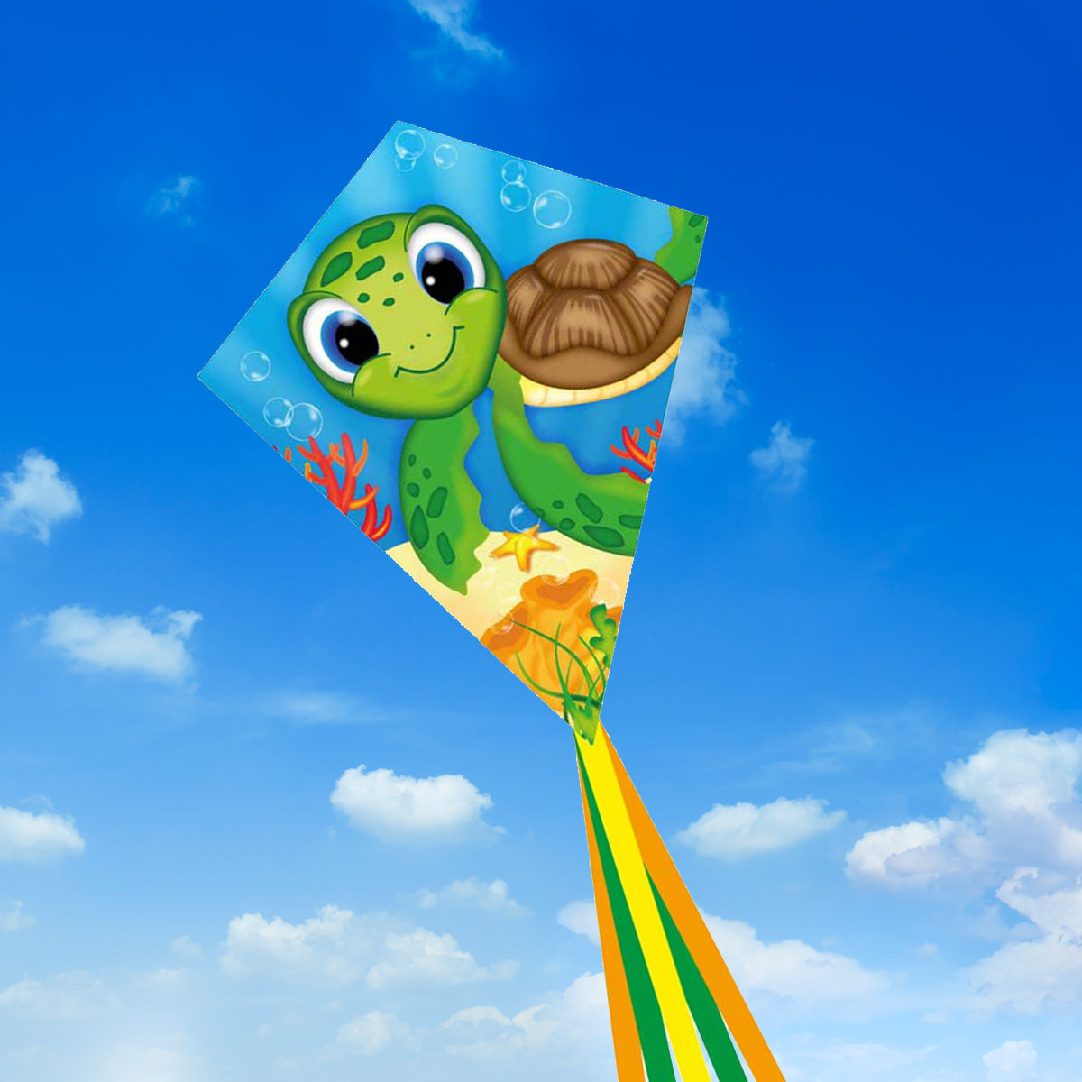 Kinderdrachen Einleiner Drachen HQ Eddy Sea Turtle 70 cm Flugdrachen