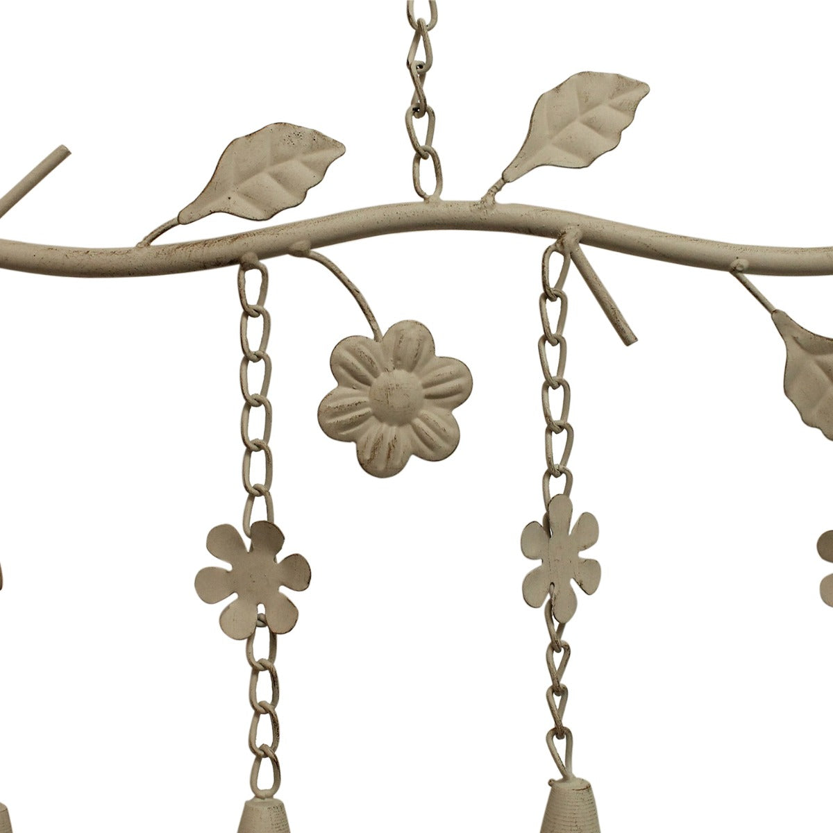 Windspiel Metall Klangspiel mit Eule Blüten Glocken Gartendekoration Glockenspiel