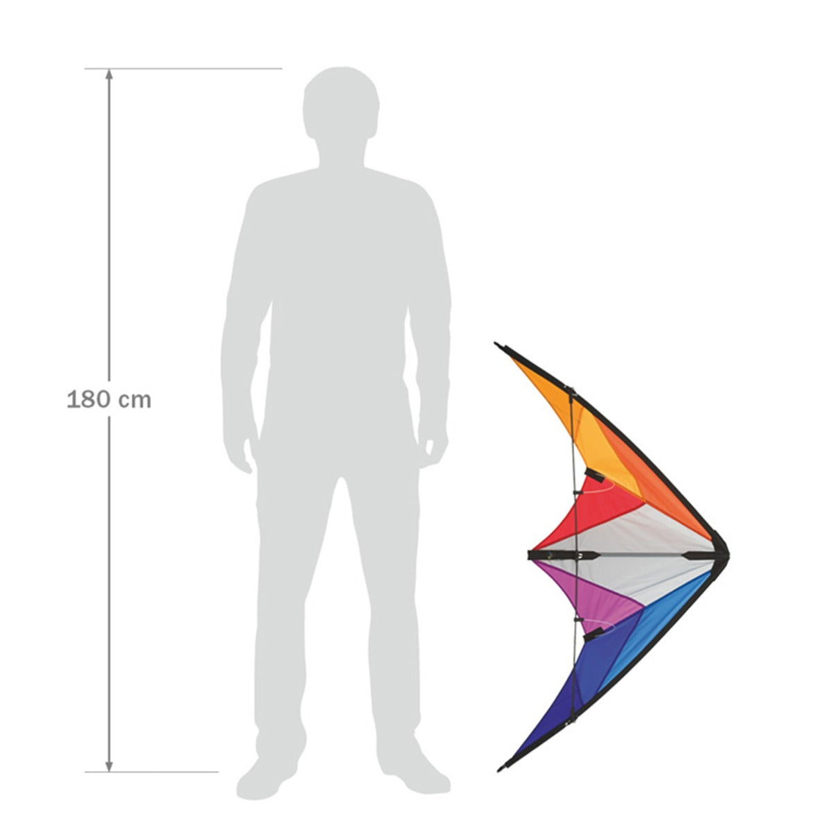 Kinderdrachen Lenkdrachen Drachen HQ Calypso II Rainbow Flugdrache
