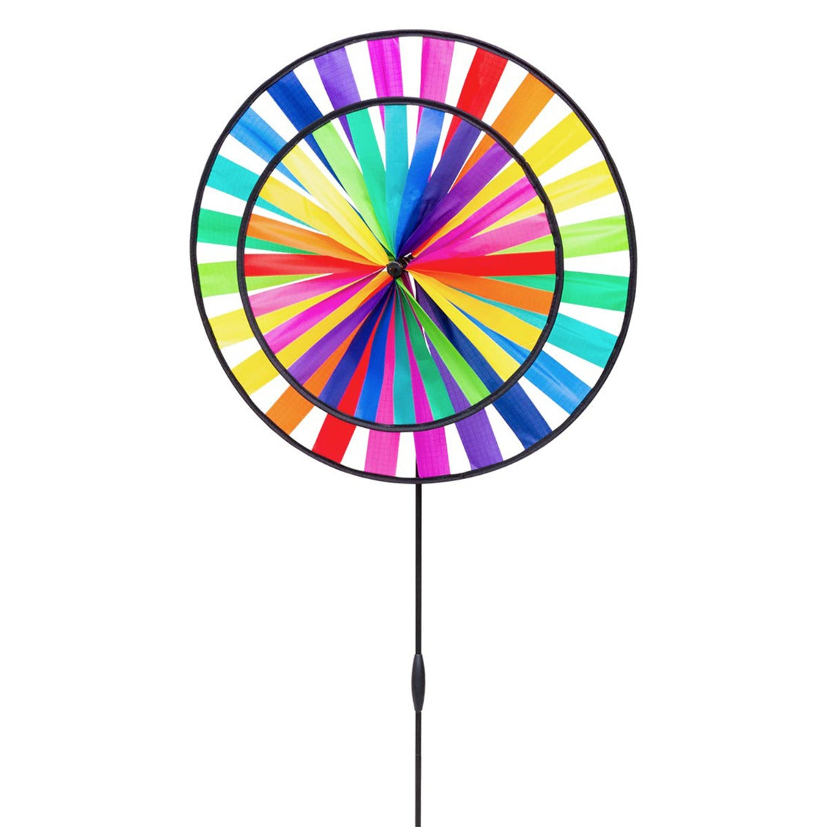 Windspiel HQ Magic Wheel Duett Rainbow 44x96 cm Windrad