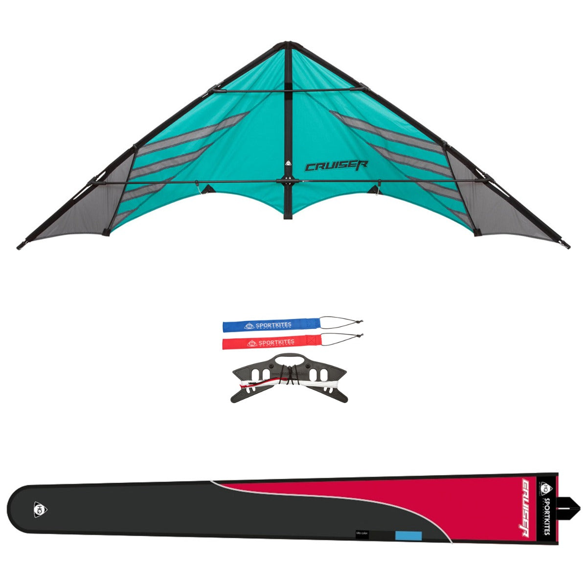 HQ Lenkdrachen Speed & Power Cruiser Aqua R2F Drachen Kite