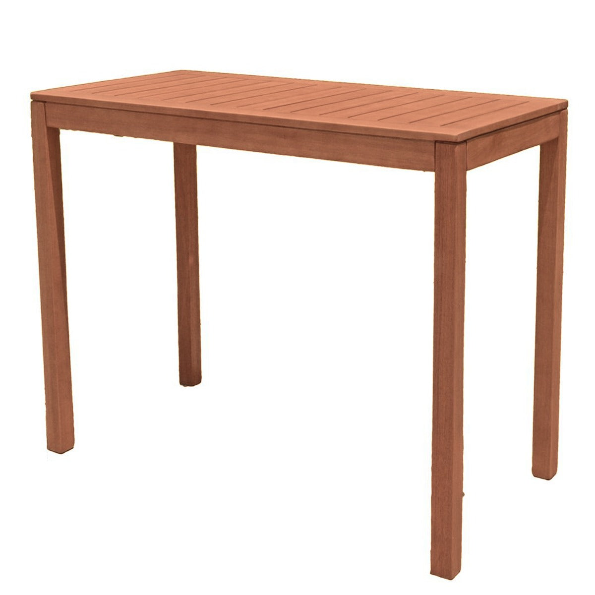 Garden Pleasure Bartisch Palmdale, Holztisch Garten – 120x60x100cm, ideal für Cocktailpartys, Gartentisch FSC Eukalyptus, nachhaltig, für Balkon & Outdoor