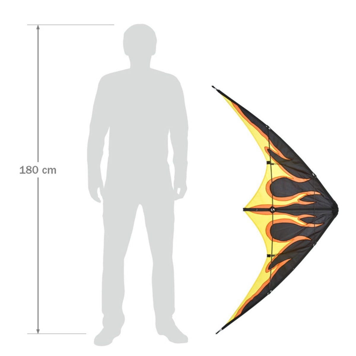 Kinderdrachen Allround Lenkdrachen HQ Bebop Fire Flugdrachen