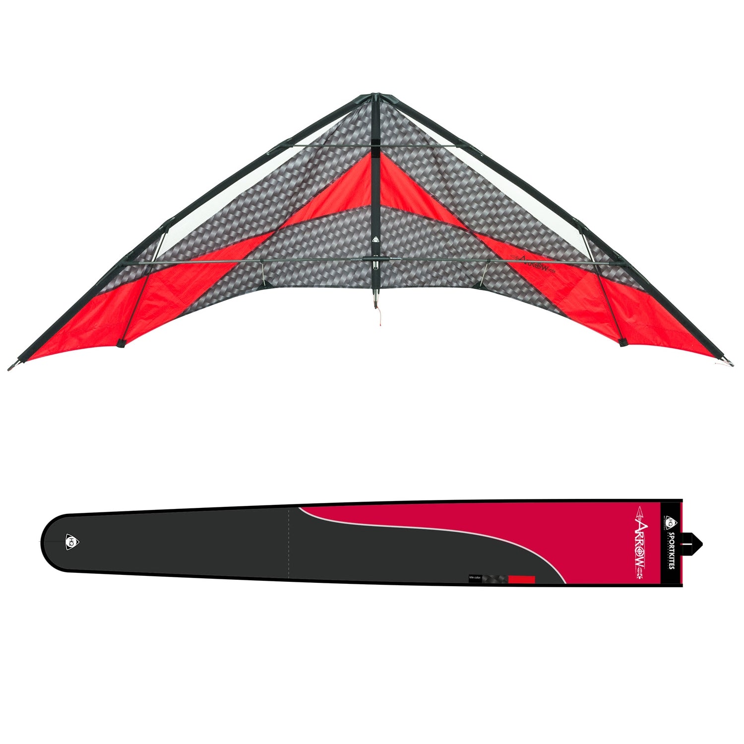 Lenkdrachen HQ Arrow Speed & Power Drachen Carbon Optik