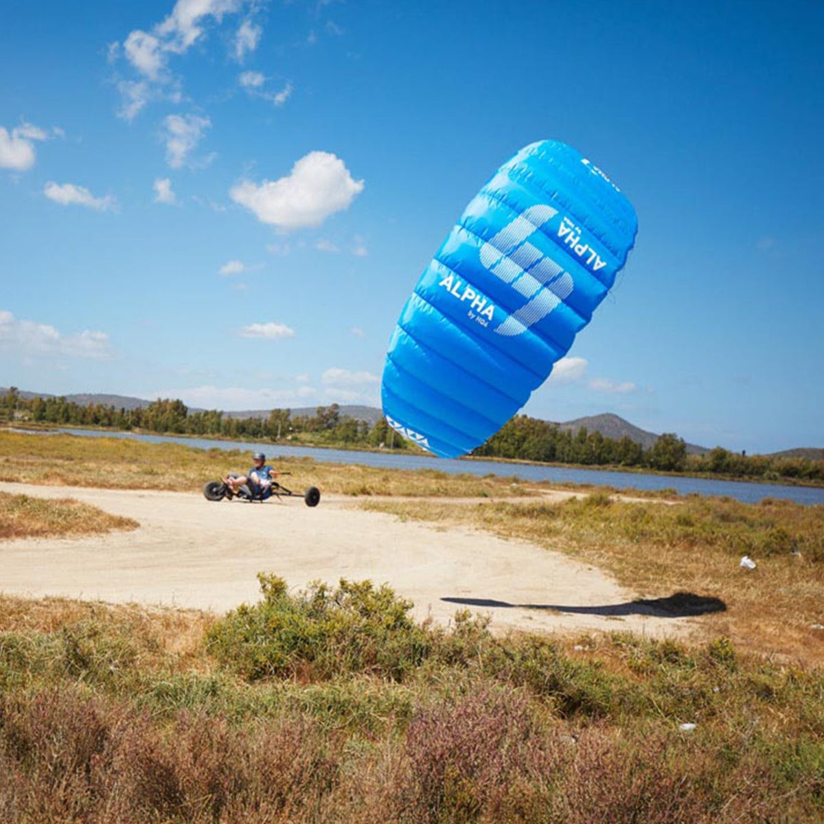 Lenkmatte HQ4 Alpha 3.5 Lenkdrachen inkl. Handles Vierleiner Kite