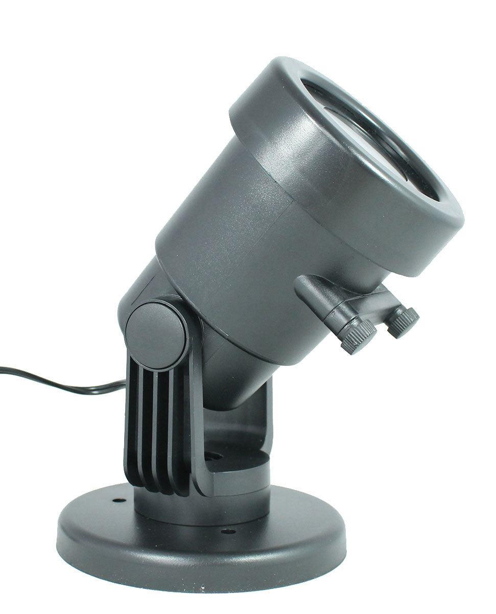 LED Bildprojektor für Innen- und Außenbereich mit 6 Motiv-Schablonen Gartenprojektor Lichtdeko Weihnachtsdeko