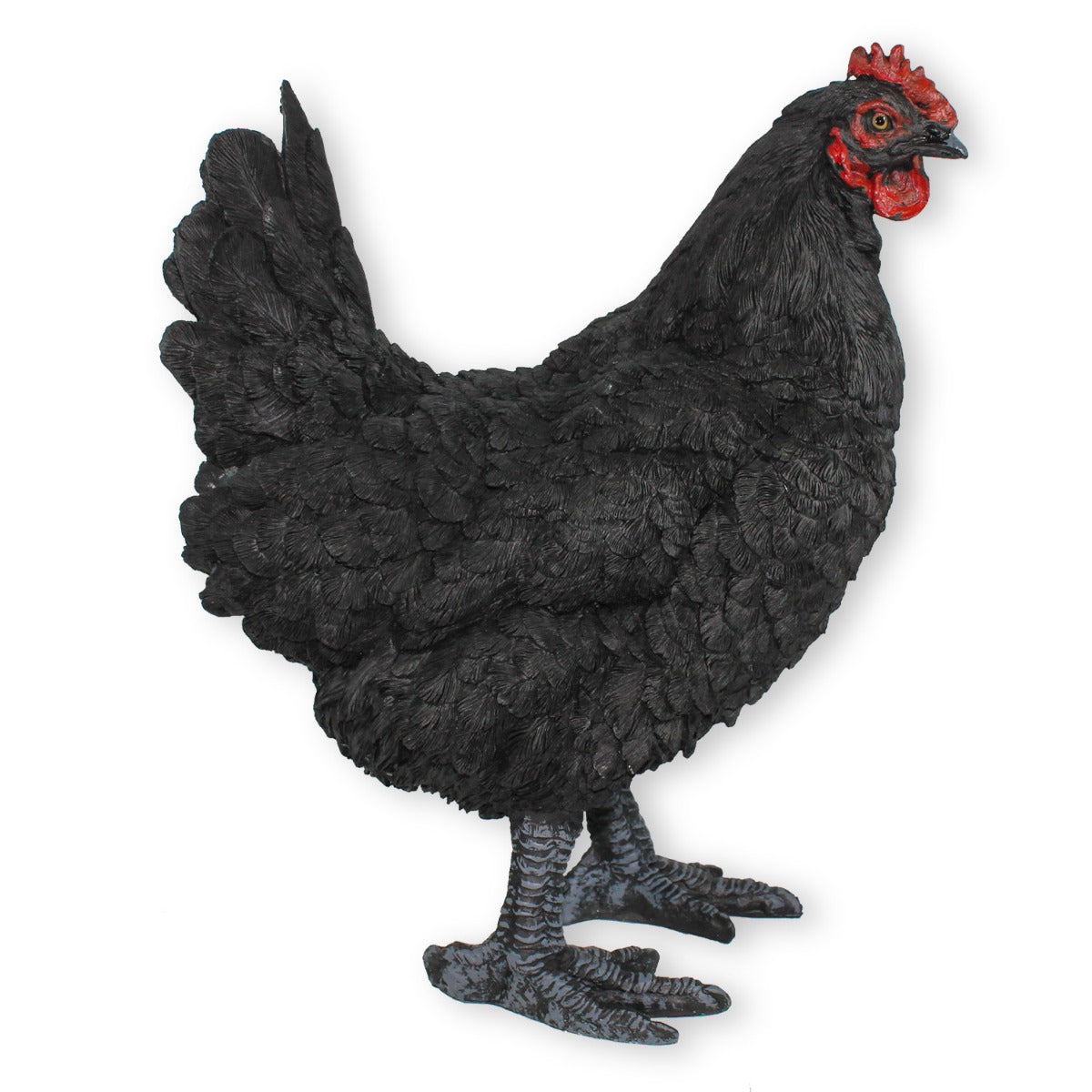 Gartendeko Huhn Figur Schwarz 35cm stehend Deko Hühner Deko Hennen