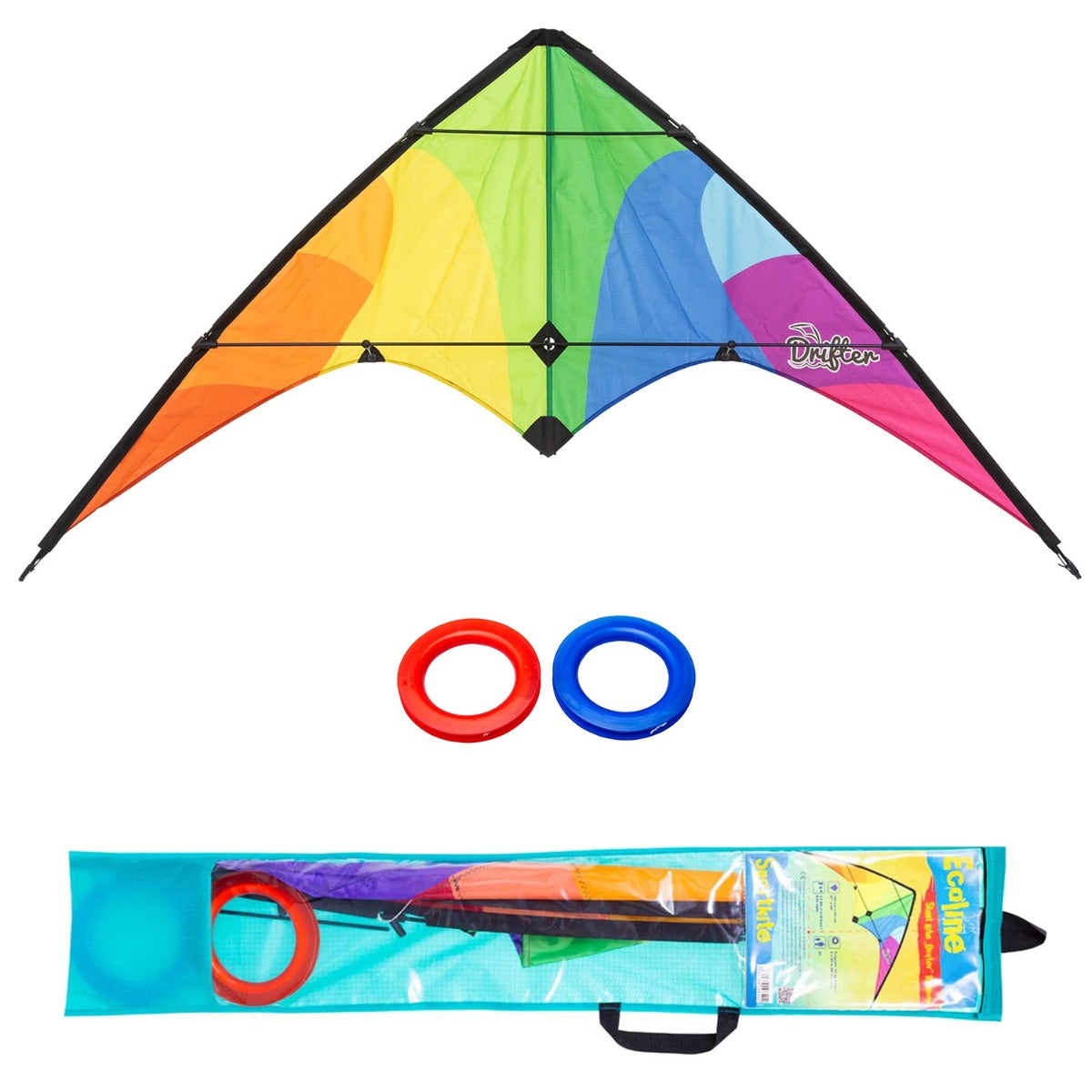 Kinderdrachen Lenkdrachen Drachen HQ Drifter Rainbow 160 cm Flugdrache