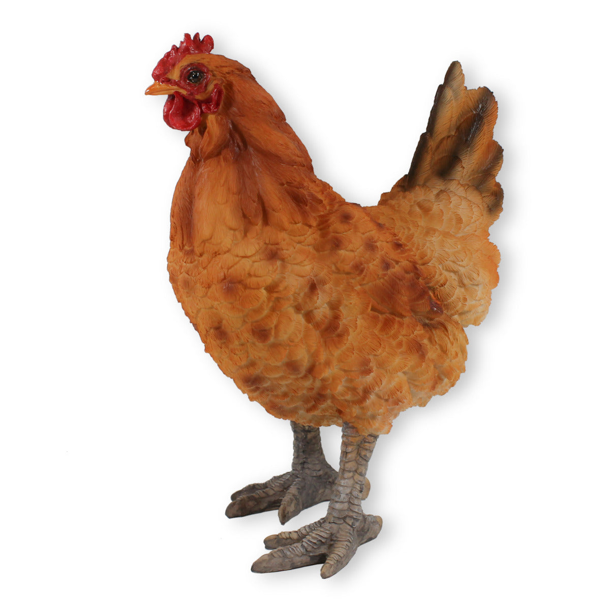 Gartendeko Huhn Figur Braun 35cm stehend Deko Hühner Deko Hennen