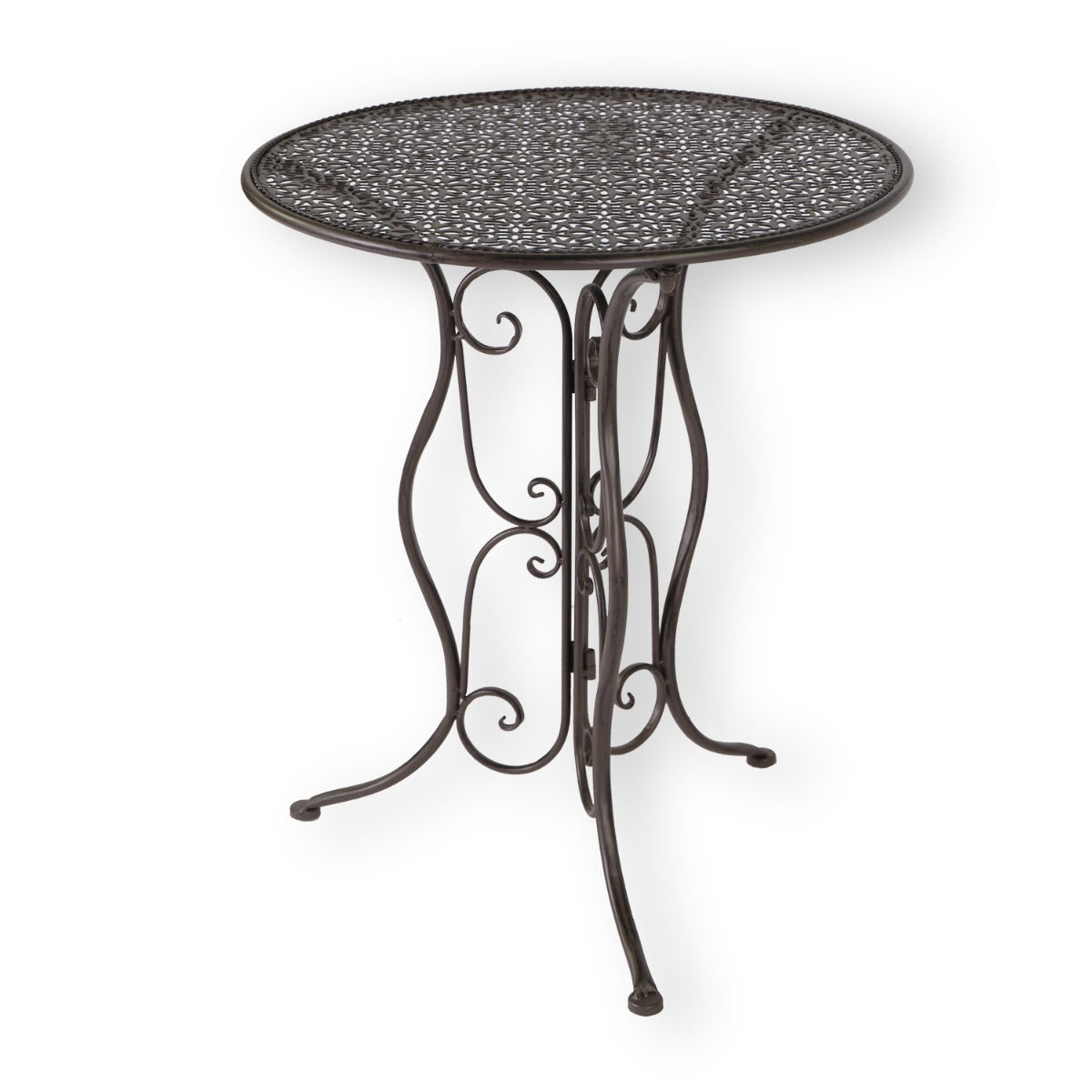 Metalltisch Vintage Dekotisch Gartentisch Rund Metall Balkontisch