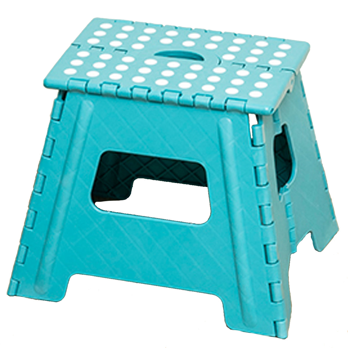 Sitzhocker Falthocker Klapphocker Gartenhocker aus Kunststoff klappbar türkis 150kg Tragkraft