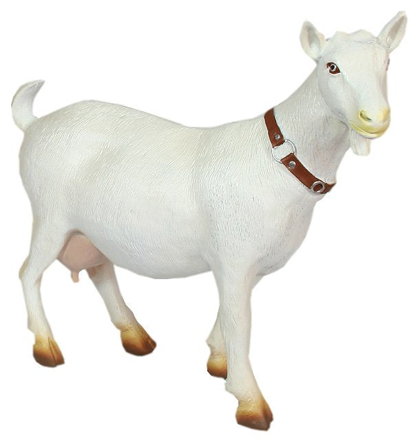 Deko Ziege Mecki Ziege Figur Ziegen Gartenfigur XL Tierfigur Dekofigur Ziege handbemalt