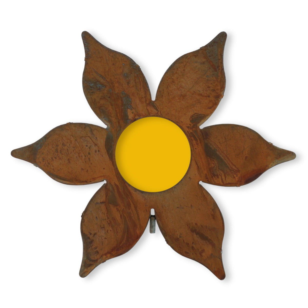 Gartenstecker Rost Blumen bunt 6 Stück Rost Deko Gartenstecker Blumen