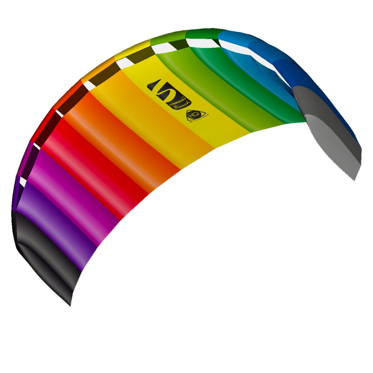 Lenkmatte HQ Symphony Beach III 2.2 Sport PLUS Rainbow mit Controlbar und Lenkschlaufen Allround Lenkdrachen Kite