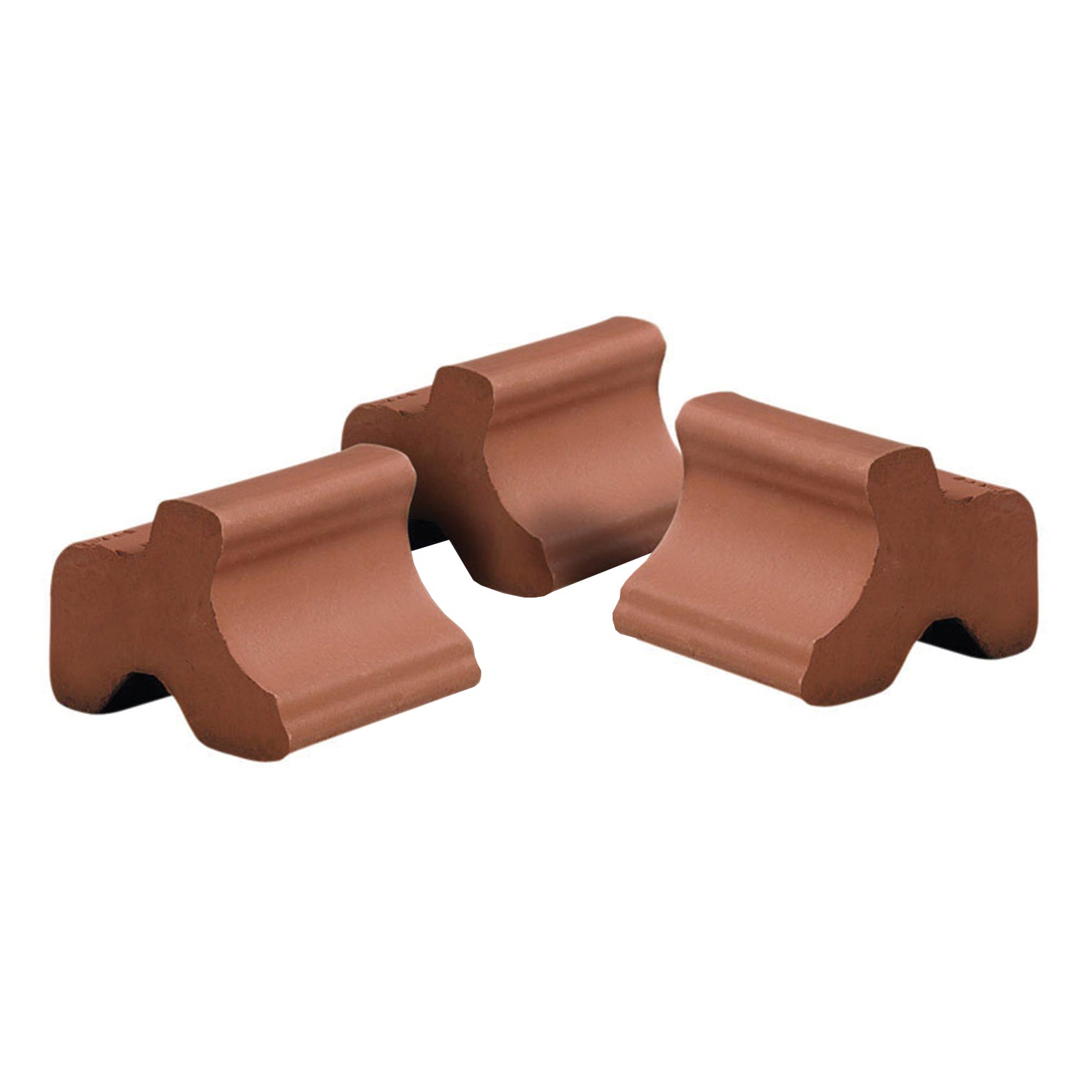 Füßchen für Blumenkübel 3er Set aus Ton | Blumentopf Füßchen Terracotta | Kübelfüße - Untersetzer Terracotta