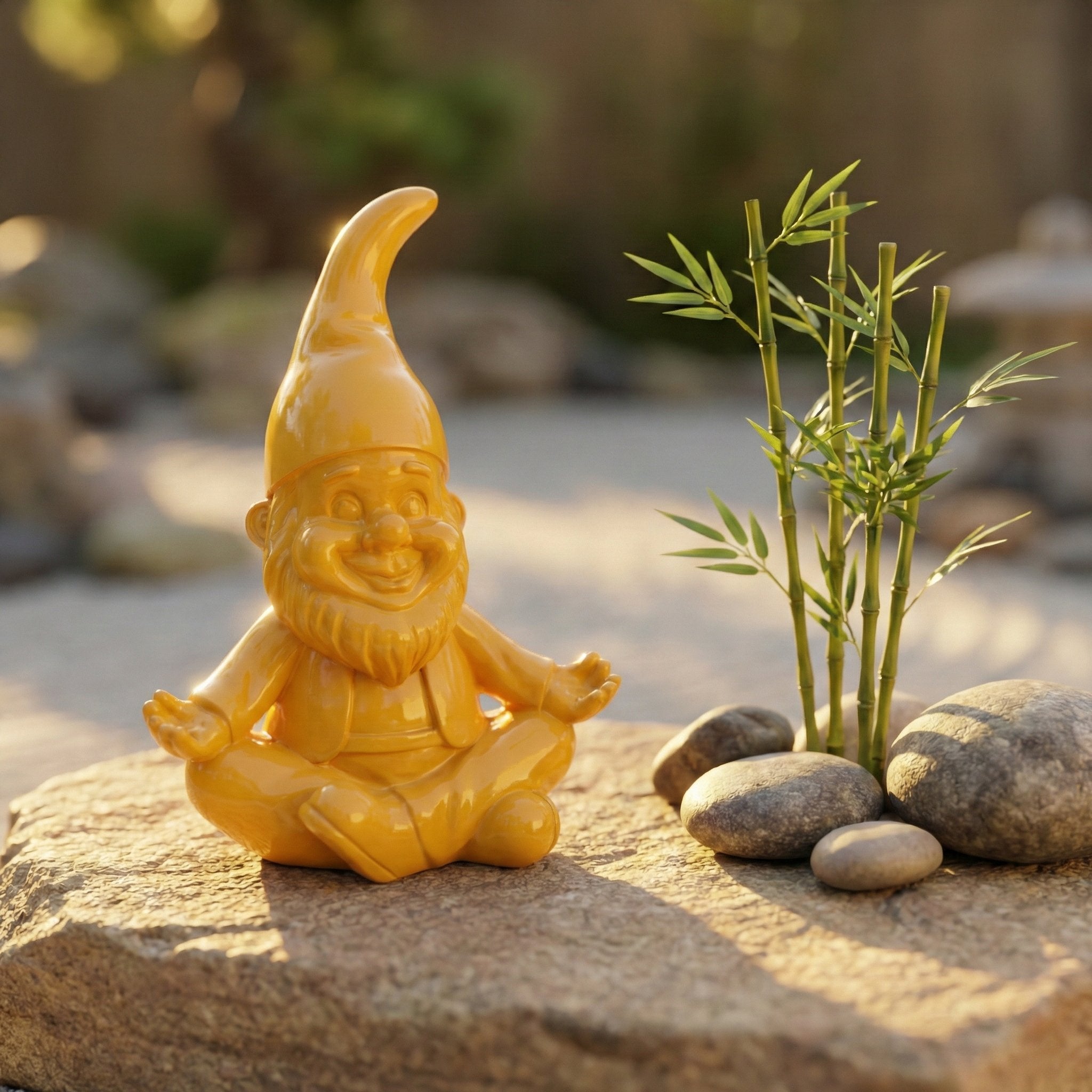 Yoga Gartenzwerg -GartenPoser- Zwerg Deko in Pastell Hochglanz 2 Größen 6 Farben (ZenPoser)