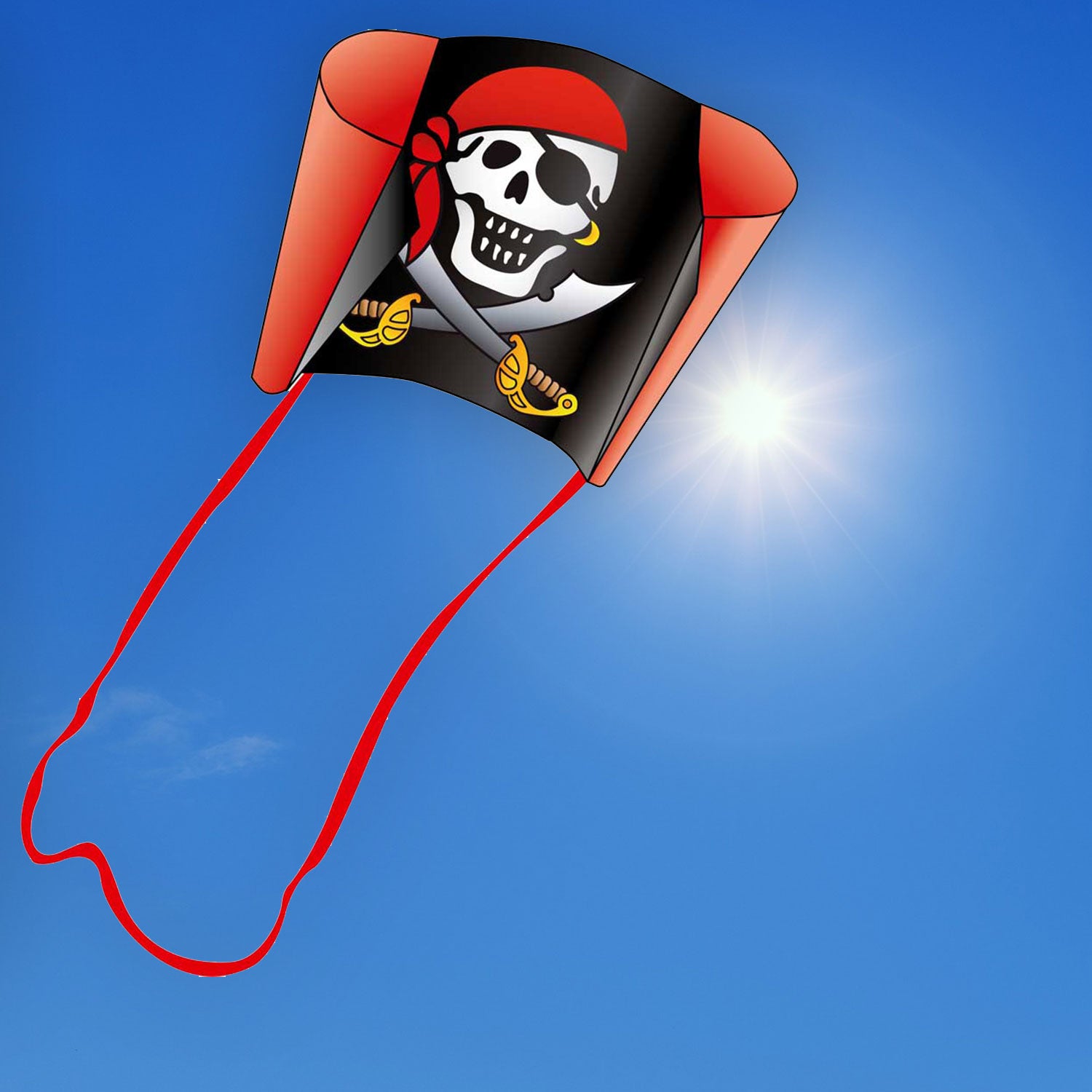 Kinderdrachen HQ Sleddy Jolly Roger Einleiner Flugdrachen