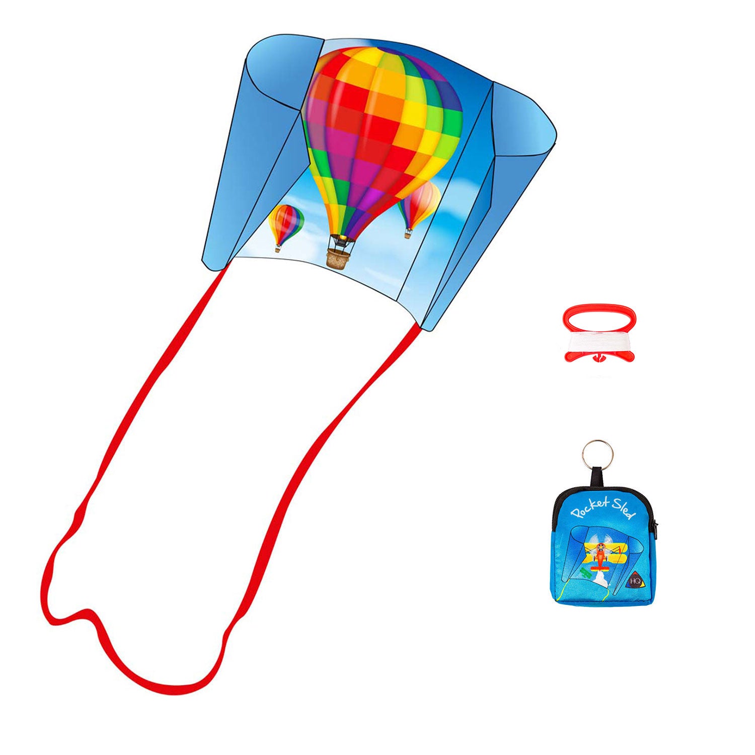 Kinderdrachen Einleiner Pocket Sled Hot Air Balloon HQ Drachen