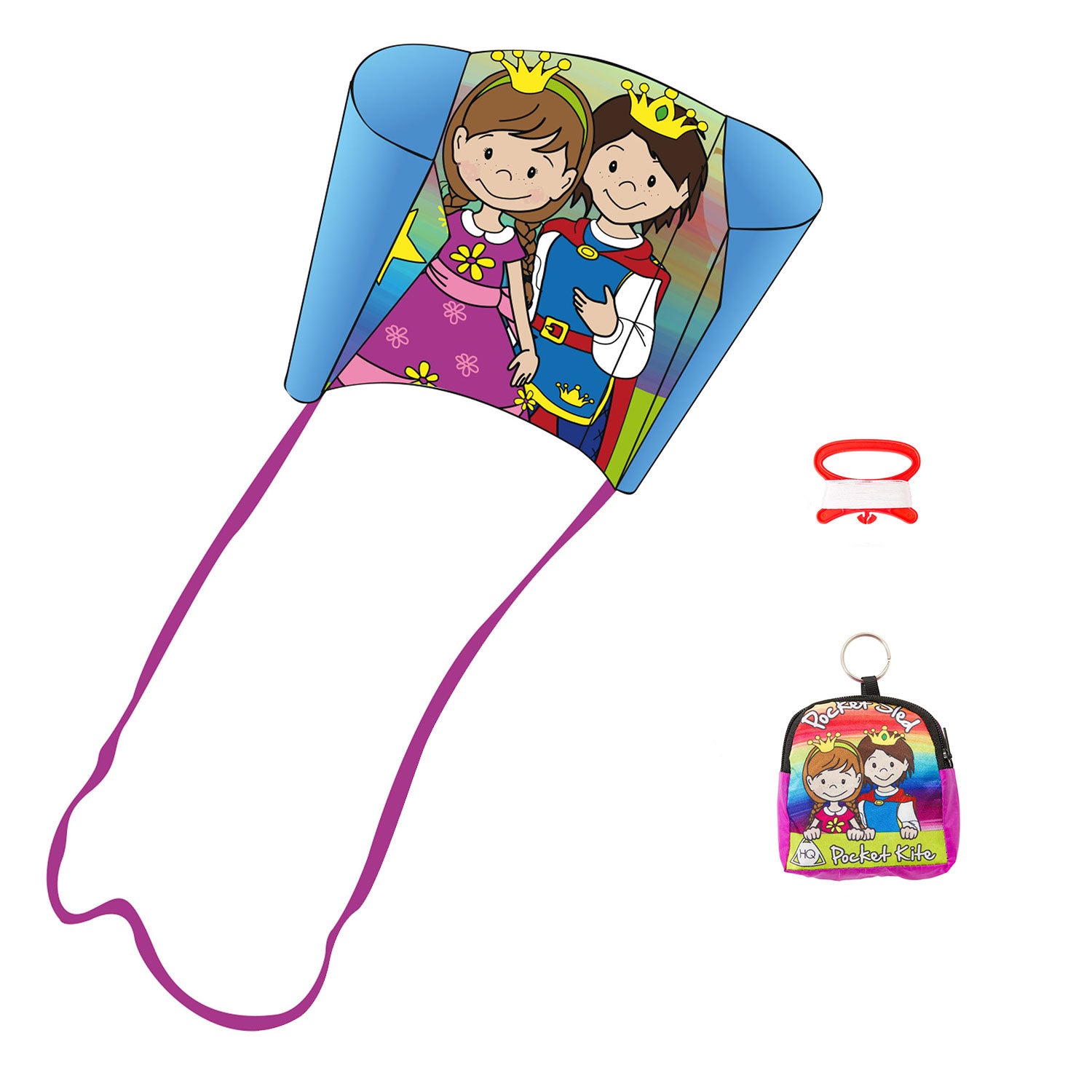 Kinderdrachen Einleiner Pocket Sled Prince & Princess HQ Drachen