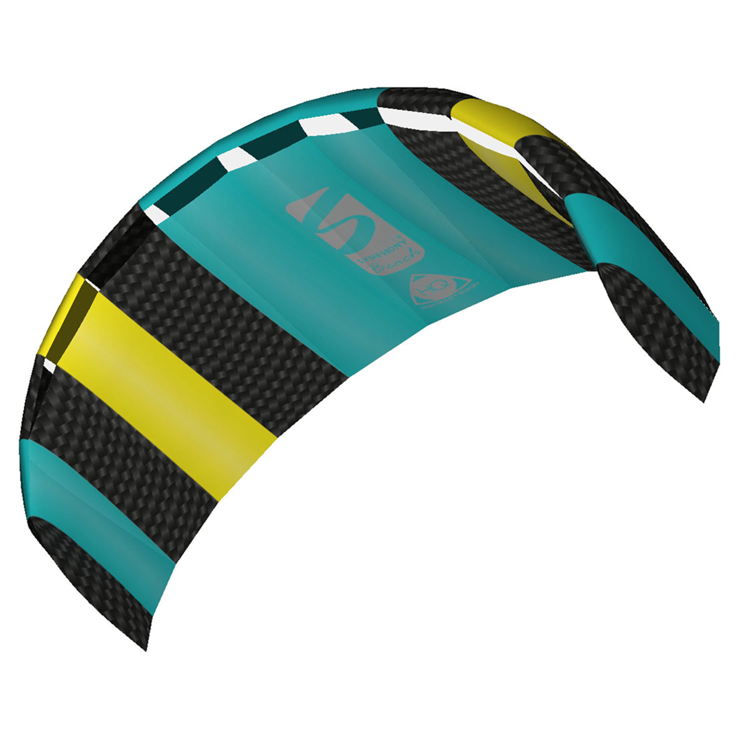 HQ Lenkmatte Symphony Beach III 1.8 Aqua R2F Allround Lenkdrachen Kite