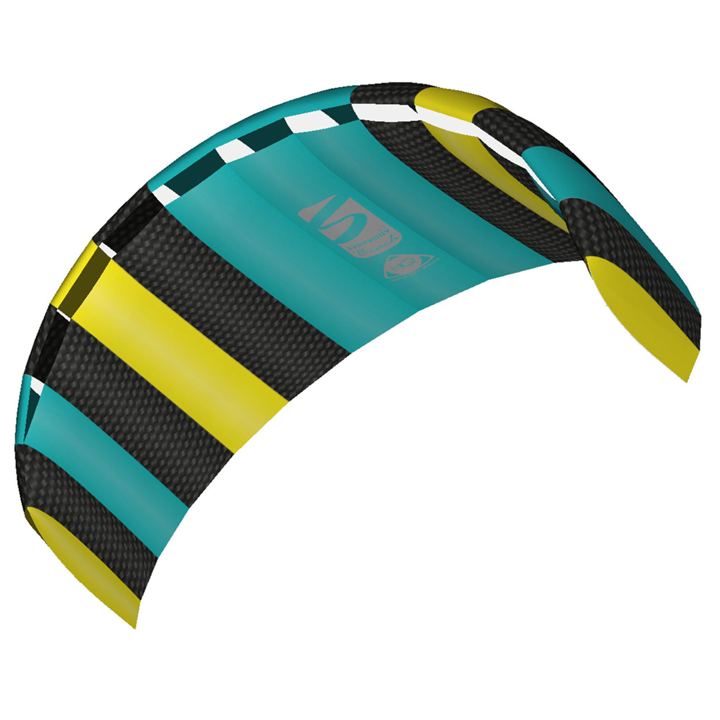 HQ Lenkmatte Symphony Beach III 2.2 Aqua R2F Allround Lenkdrachen Kite