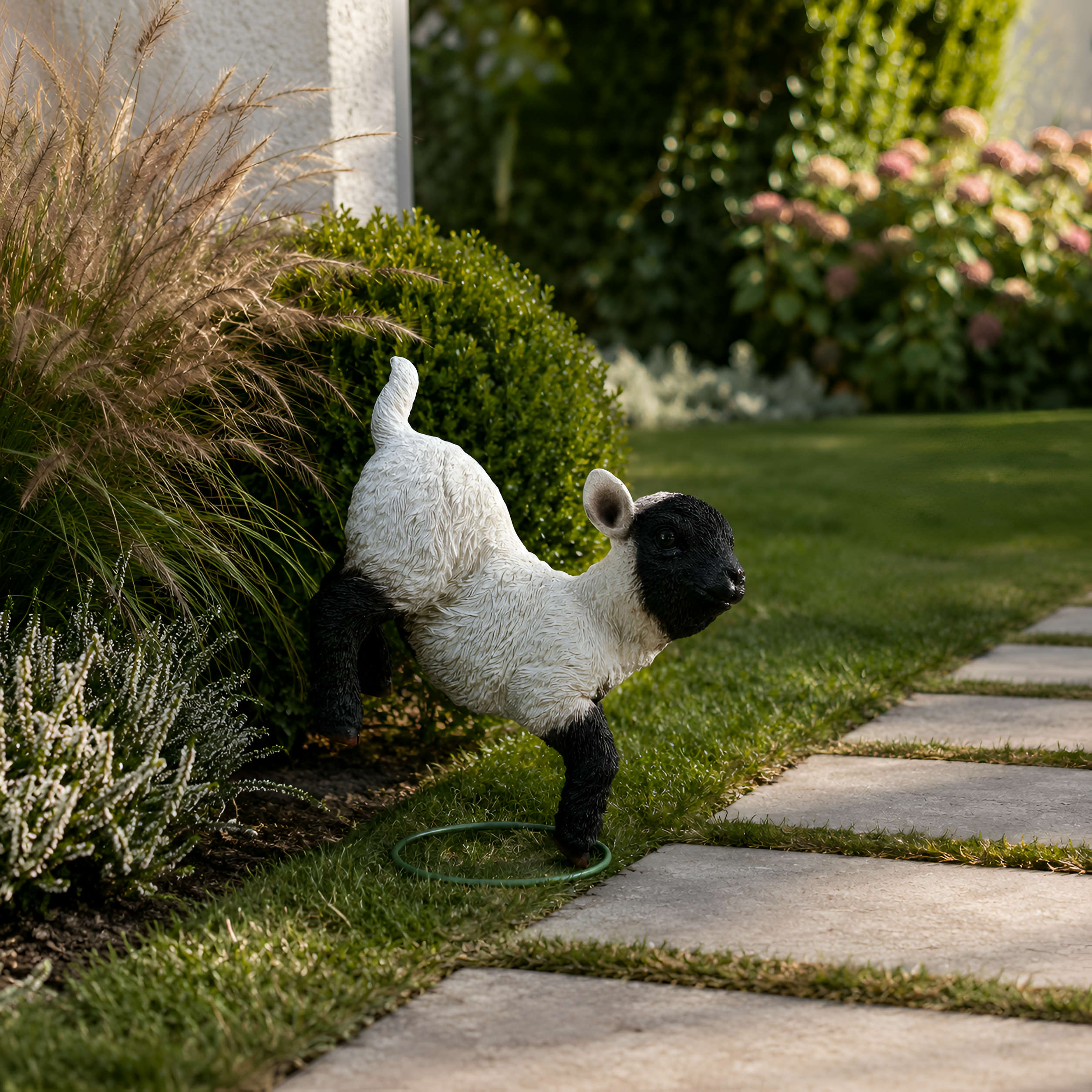 Schaffiguren Lamm Figur Deko Schafe für Garten Gartenfigur Lamm Varianten