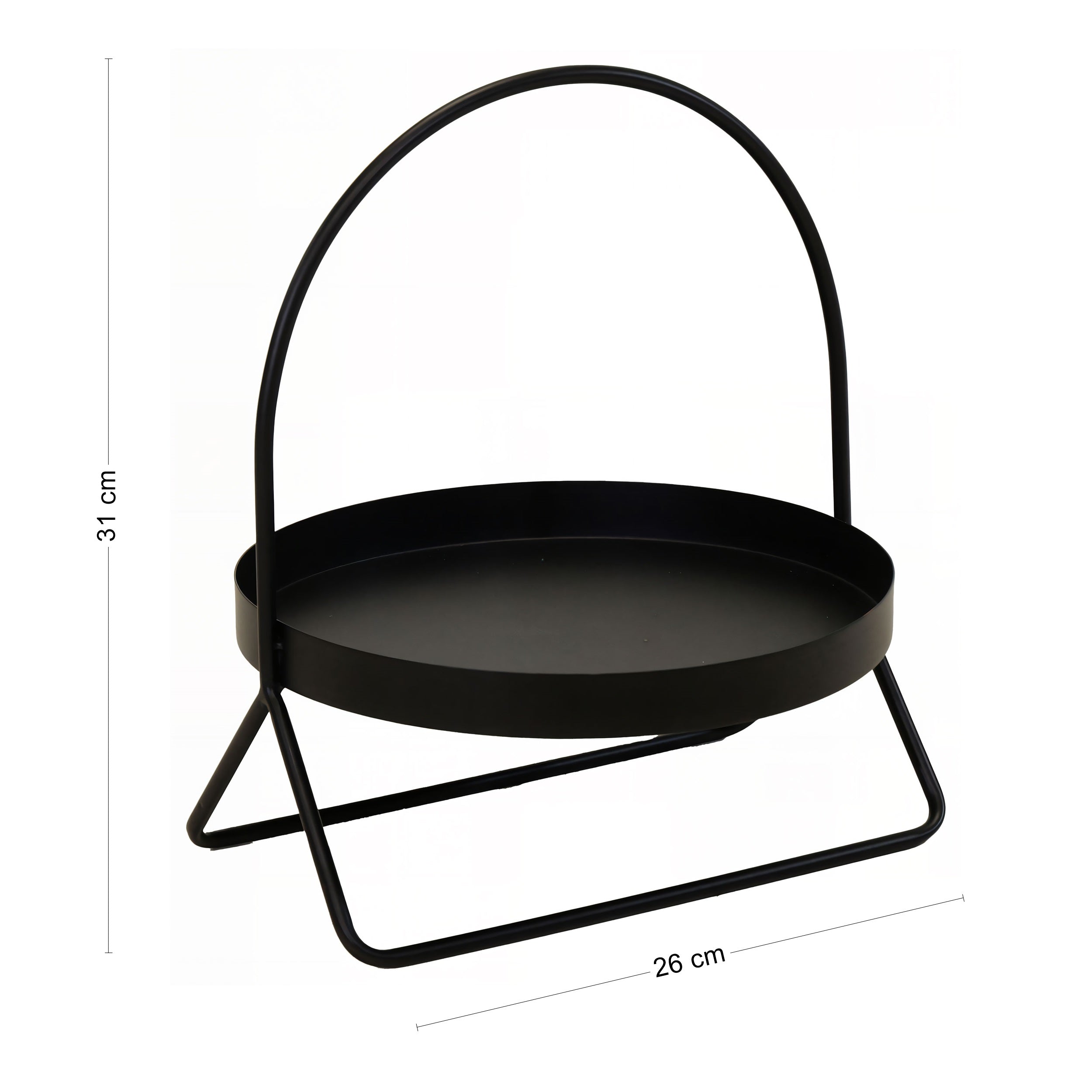 Deko Metallständer mit Schale – Dekoteller mit Fuß als Obstteller, klein oder groß